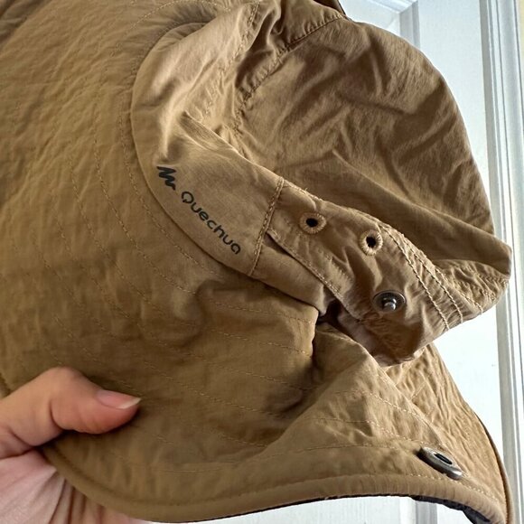 Quechua Outdoor Bucket Hat Hiking Outdoors‎ Tan One Size - Picture 5 of 9